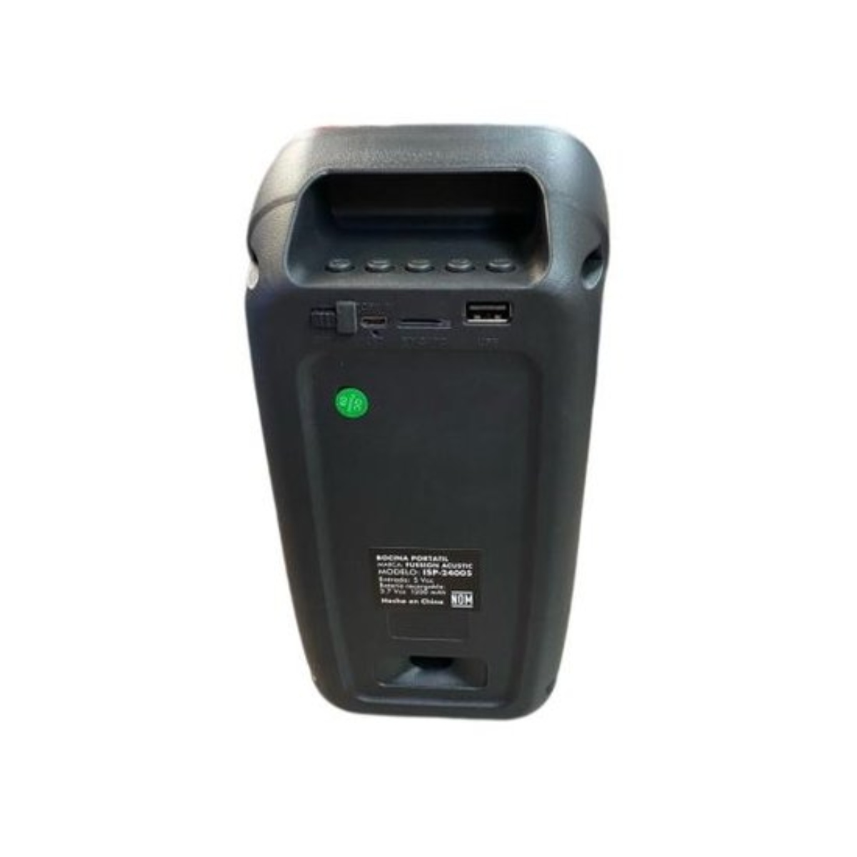 Bocina Portátil Fussion ISP-24005 Nexus 2X3" Luz Led / Recargable ENDY