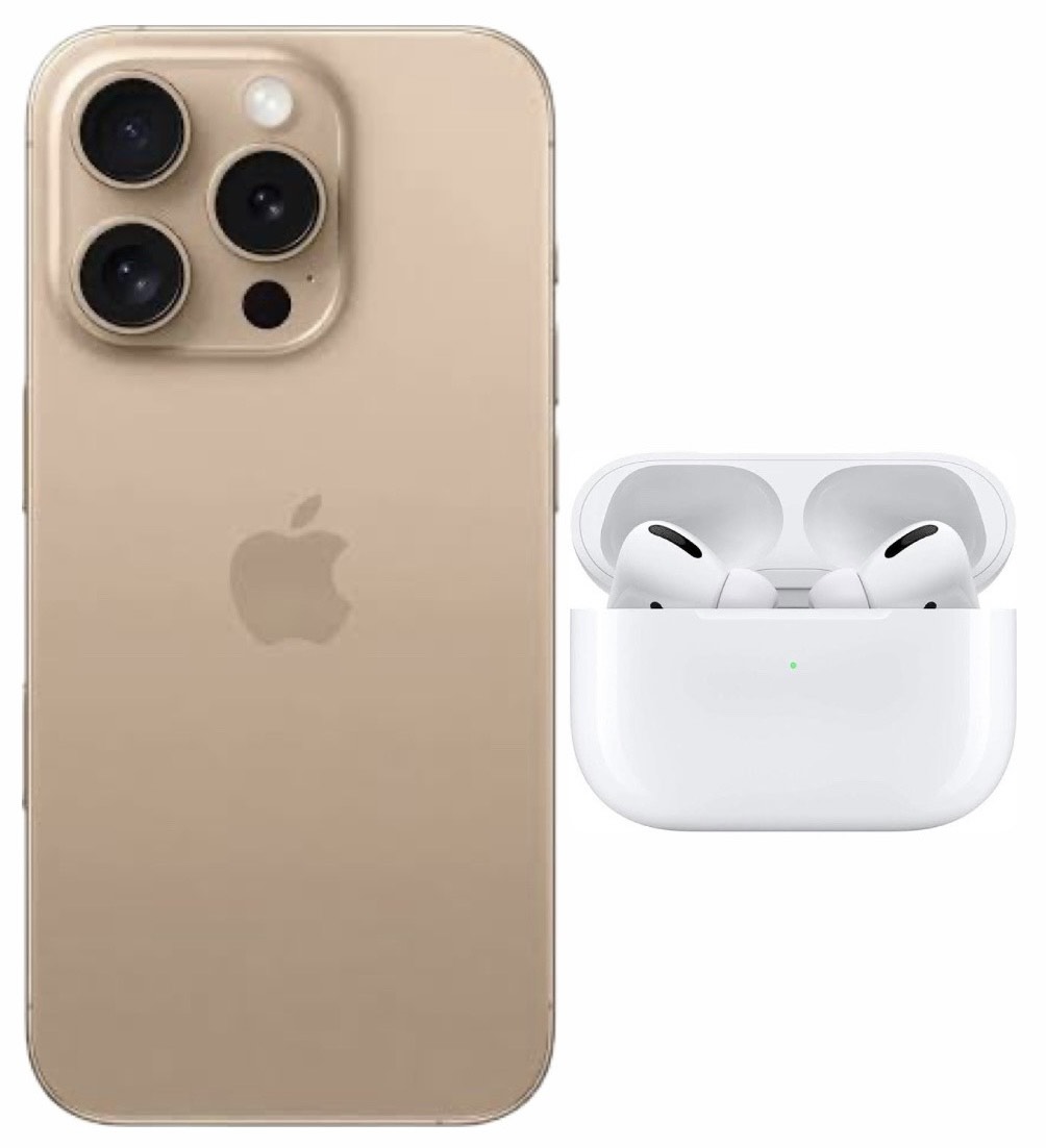 iPhone 16 Pro 128GB Desert Titanium Nuevo abierto  E SIM + Audífonos  Airpods 4 de regalo con calidad premium