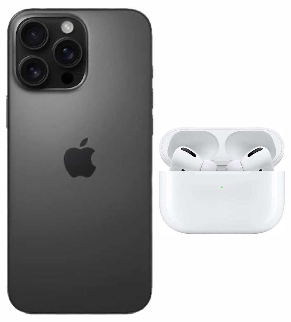 iPhone 16 Pro 128GB Titanium Negro Nuevo E SIM + Audífonos Airpods 4 de regalo con calidad premium