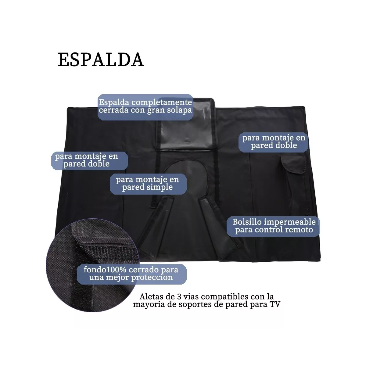 Protector De Pantalla Funda Para Tv Exterior 65-70 Pulgadas