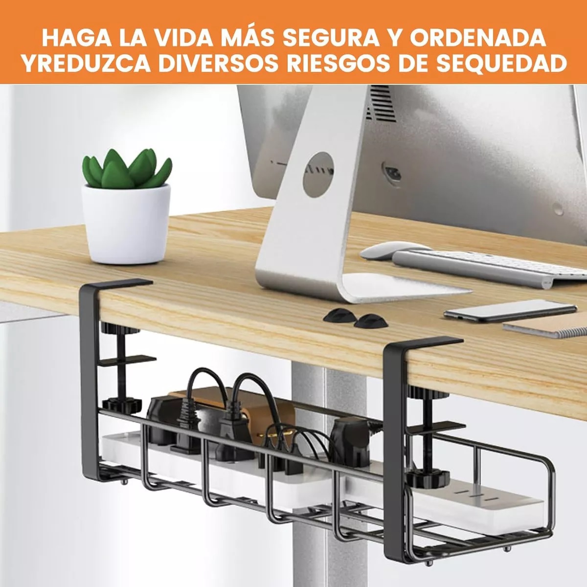 Bandejas De Gestión De Cables Para Debajo Del Escritorio