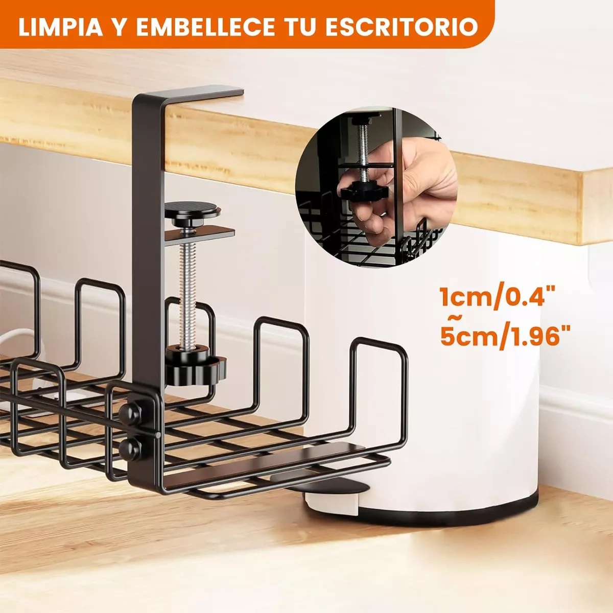 Bandejas De Gestión De Cables Para Debajo Del Escritorio