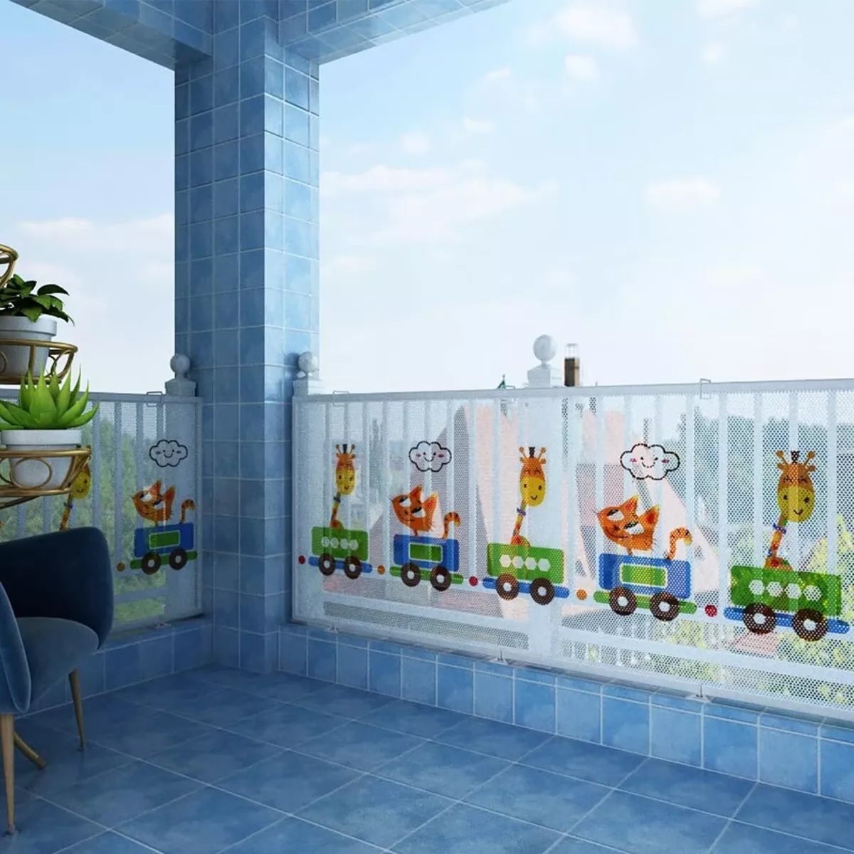 Red De Seguridad Infantil Para Escaleras\ Balcones\ Terrazas