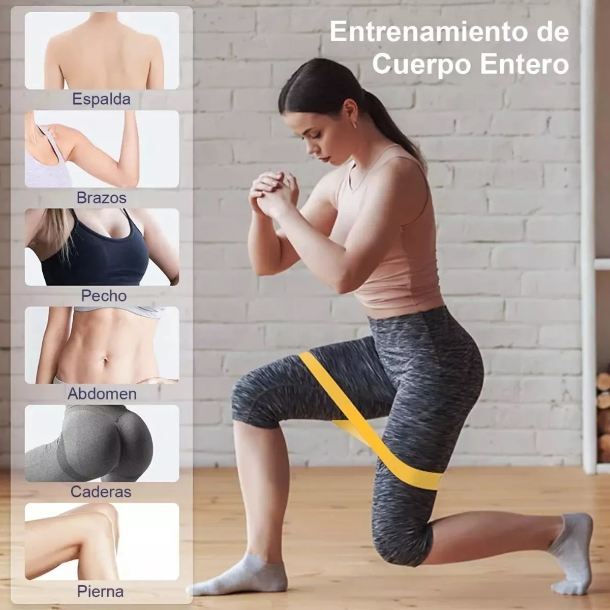 Set Ligas Resistencia 5 Bandas Elastica Pull Up Entrena En Casa