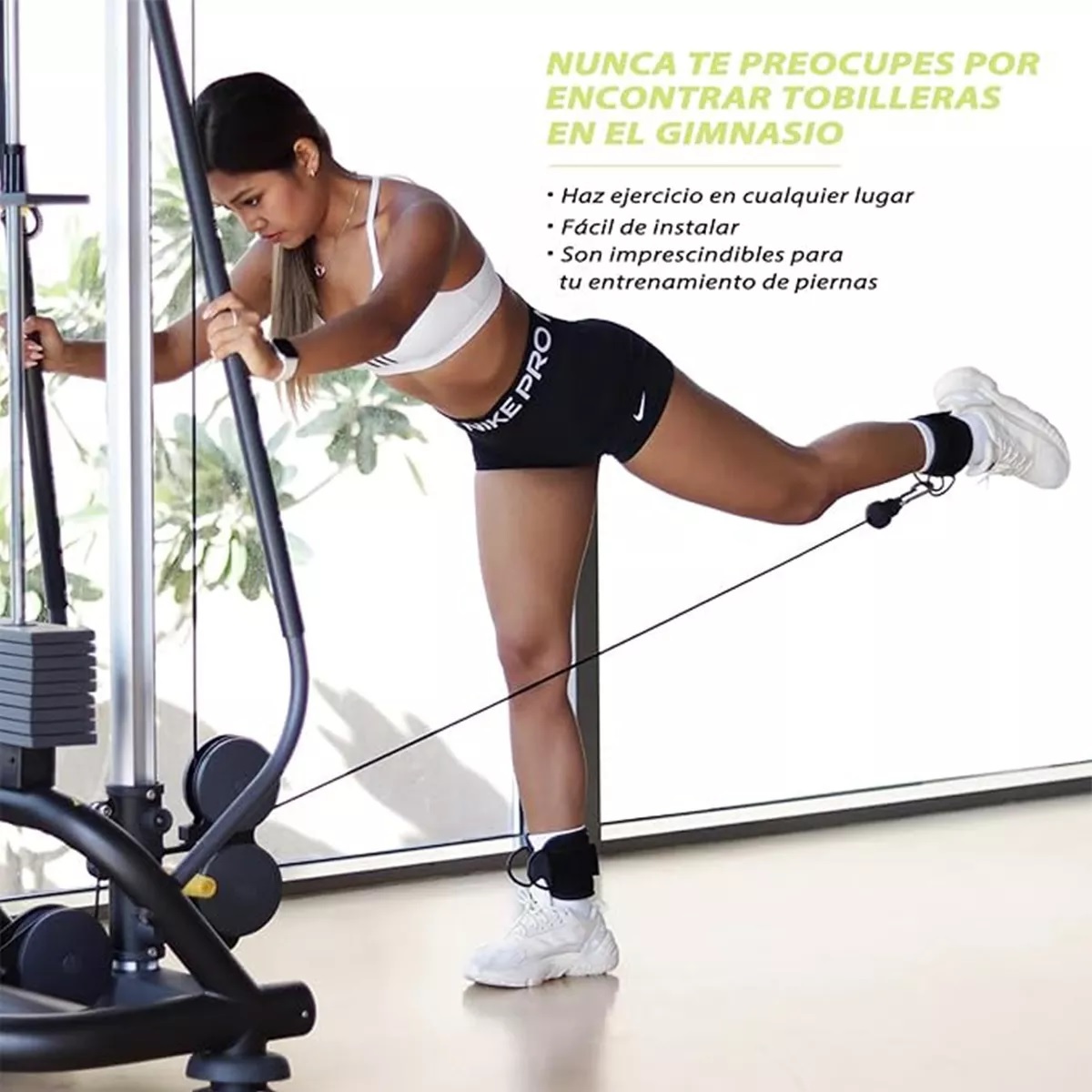 2 Grilletes Gym Pesas Para Tobillos Entrenamiento De Glúteo