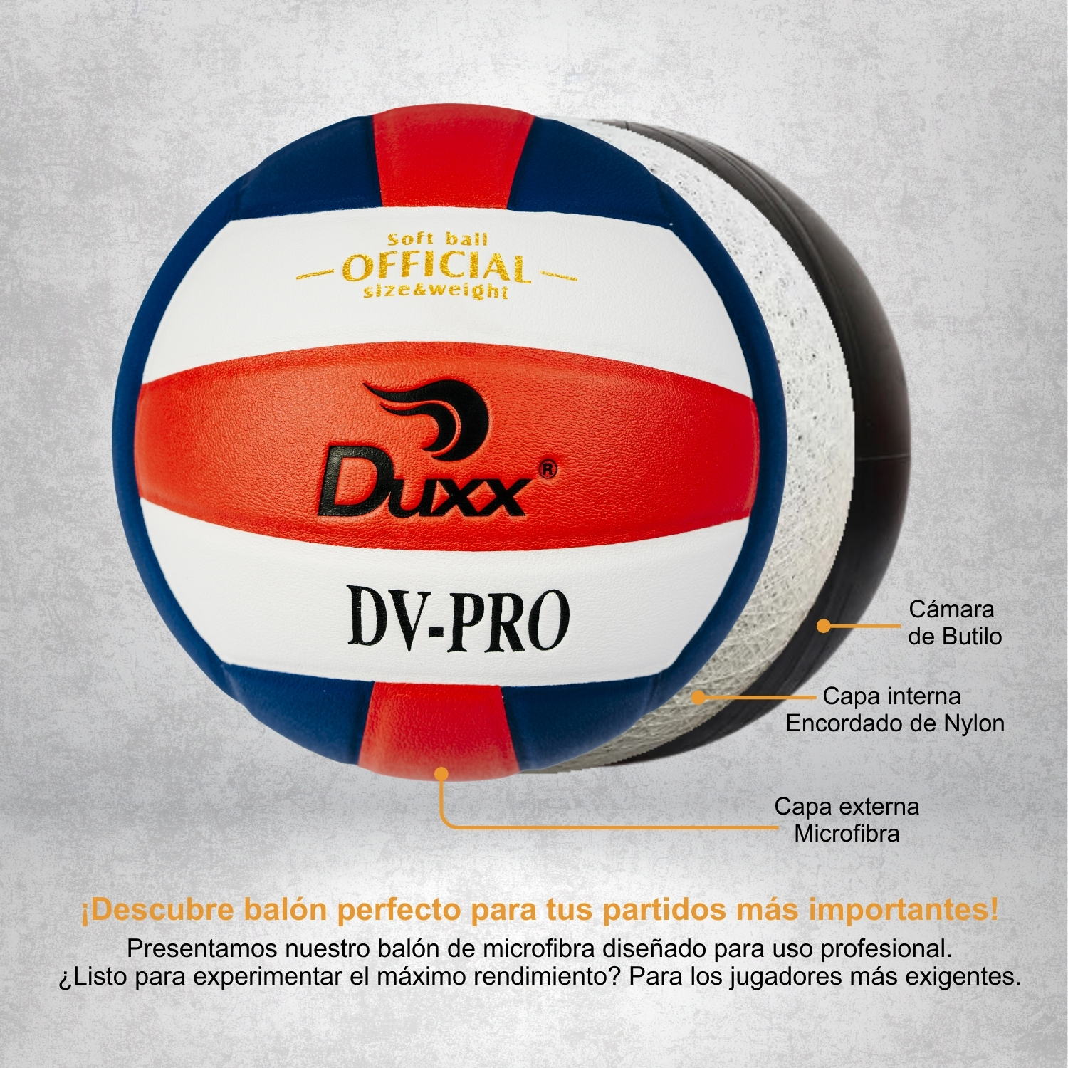Duxx Balón Voleibol Microfibra Professional Dv-pro #5