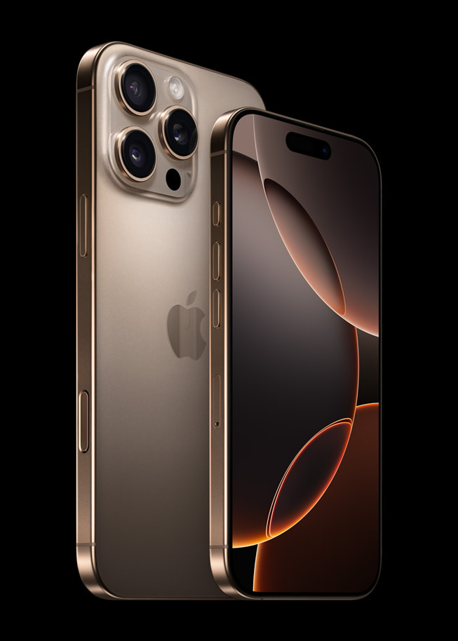 Apple iPhone 16 Pro Dorado 256GB reacondicionado + Cubo carga rápida. 