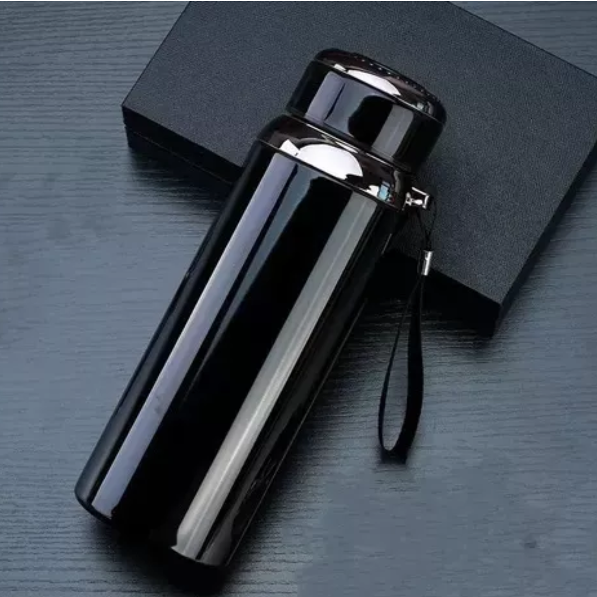 Termo De Acero Inoxidable Aislado Al Vacío 1000ml 3 Pack Negro