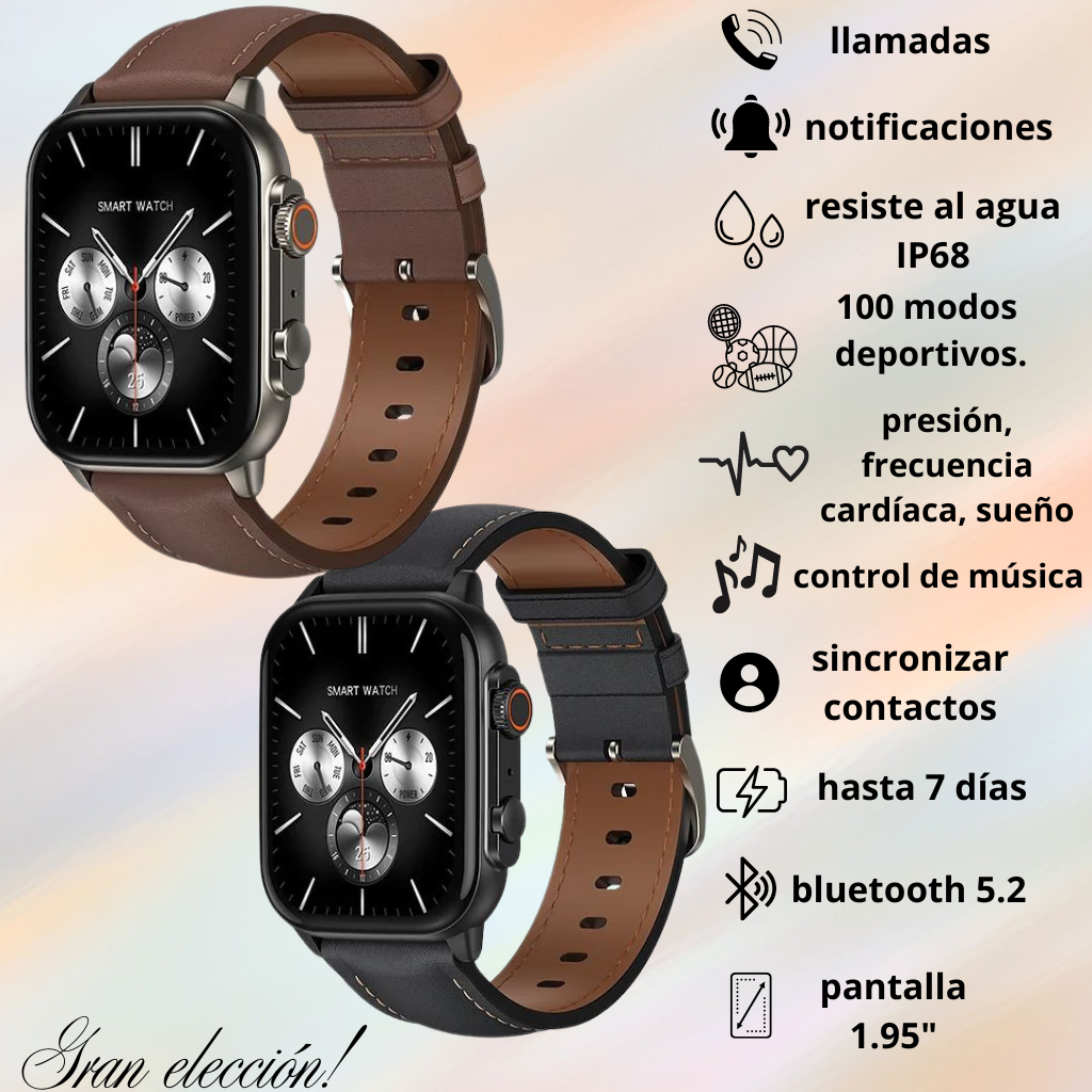 Combo de Smartwatch G-Tide S5 Pro con Audífonos con pantalla táctil Elibom Beats Flyer