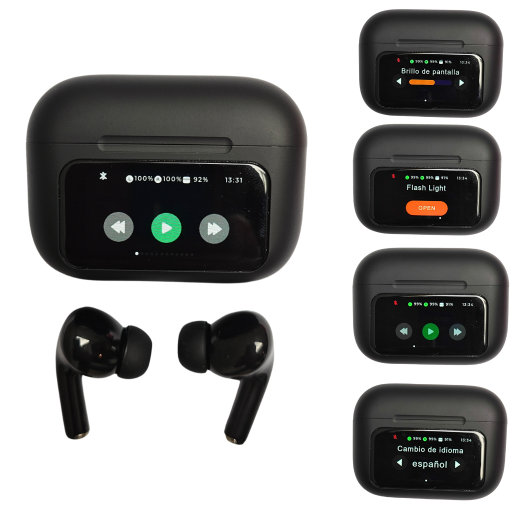 Combo de Smartwatch Filwans GTS Mini con Audífonos con pantalla táctil Elibom Beats Flyer