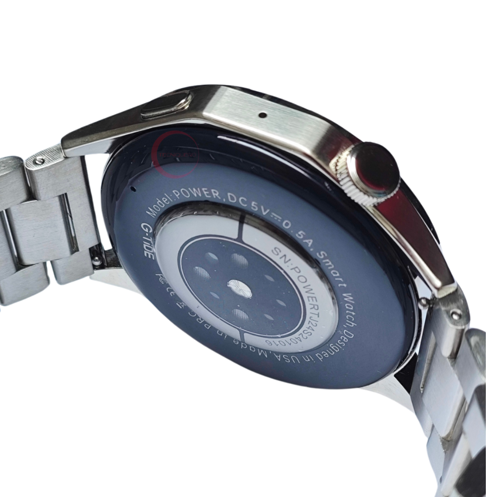 Combo de Smartwatch G-Tide Power - Correa Metálica con Audífonos con pantalla táctil Elibom Beats Flyer