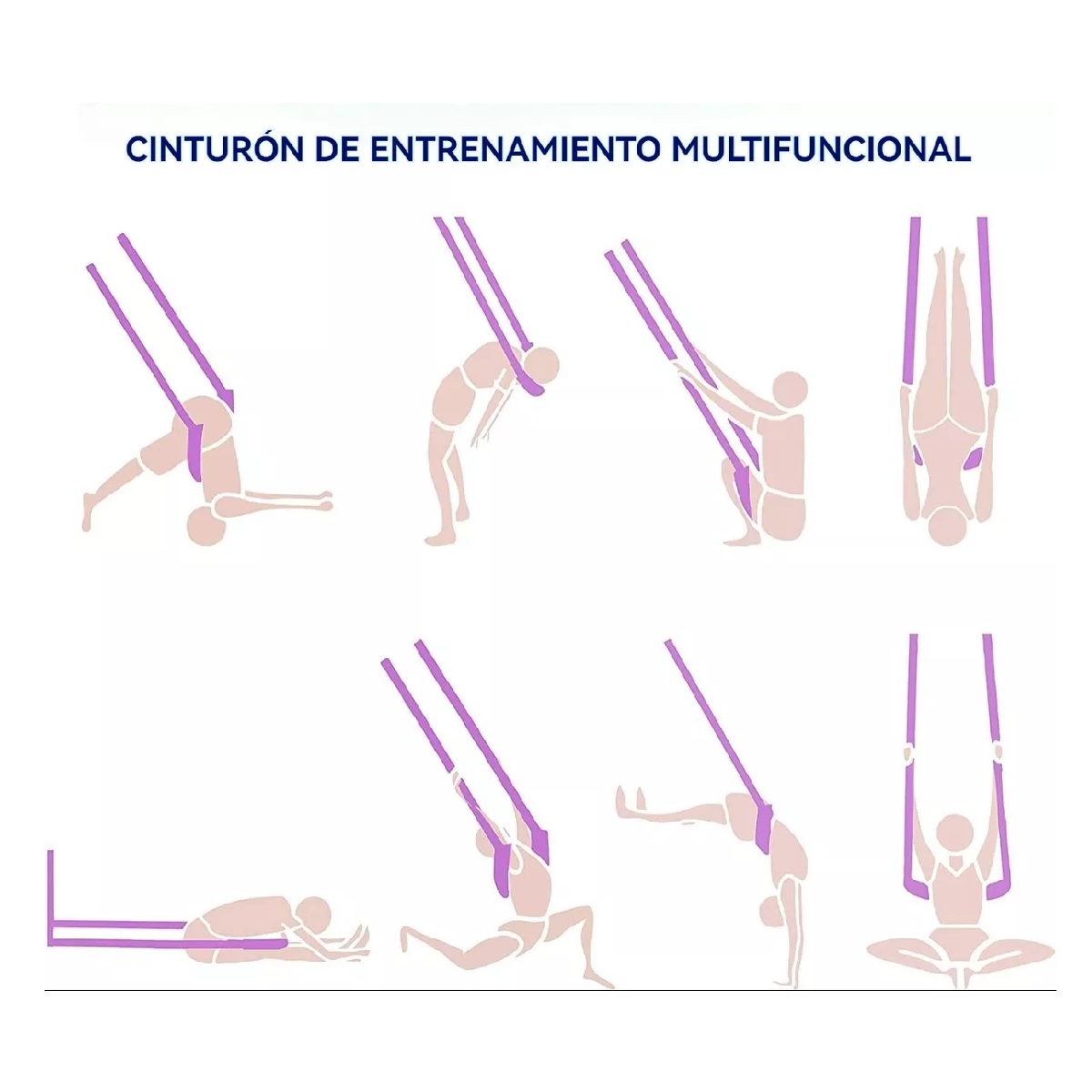 Columpio Yoga Aéreo Conjunto Hamaca Aéreo Puerta Ejercicio Rosa