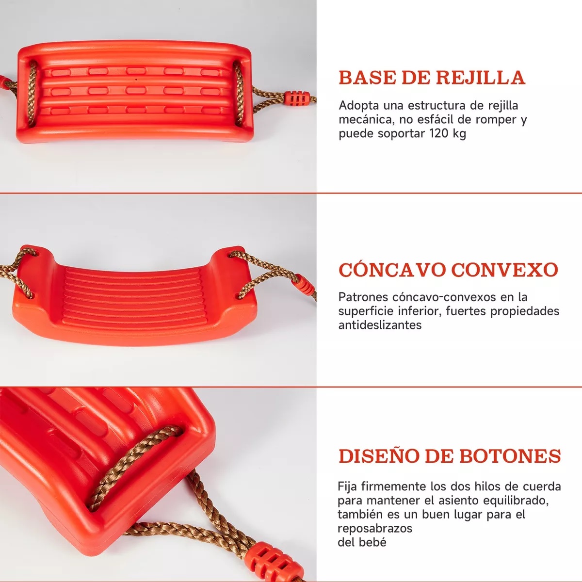 Columpio Columpios Para Niños Interior Juegos Infantiles Rojo