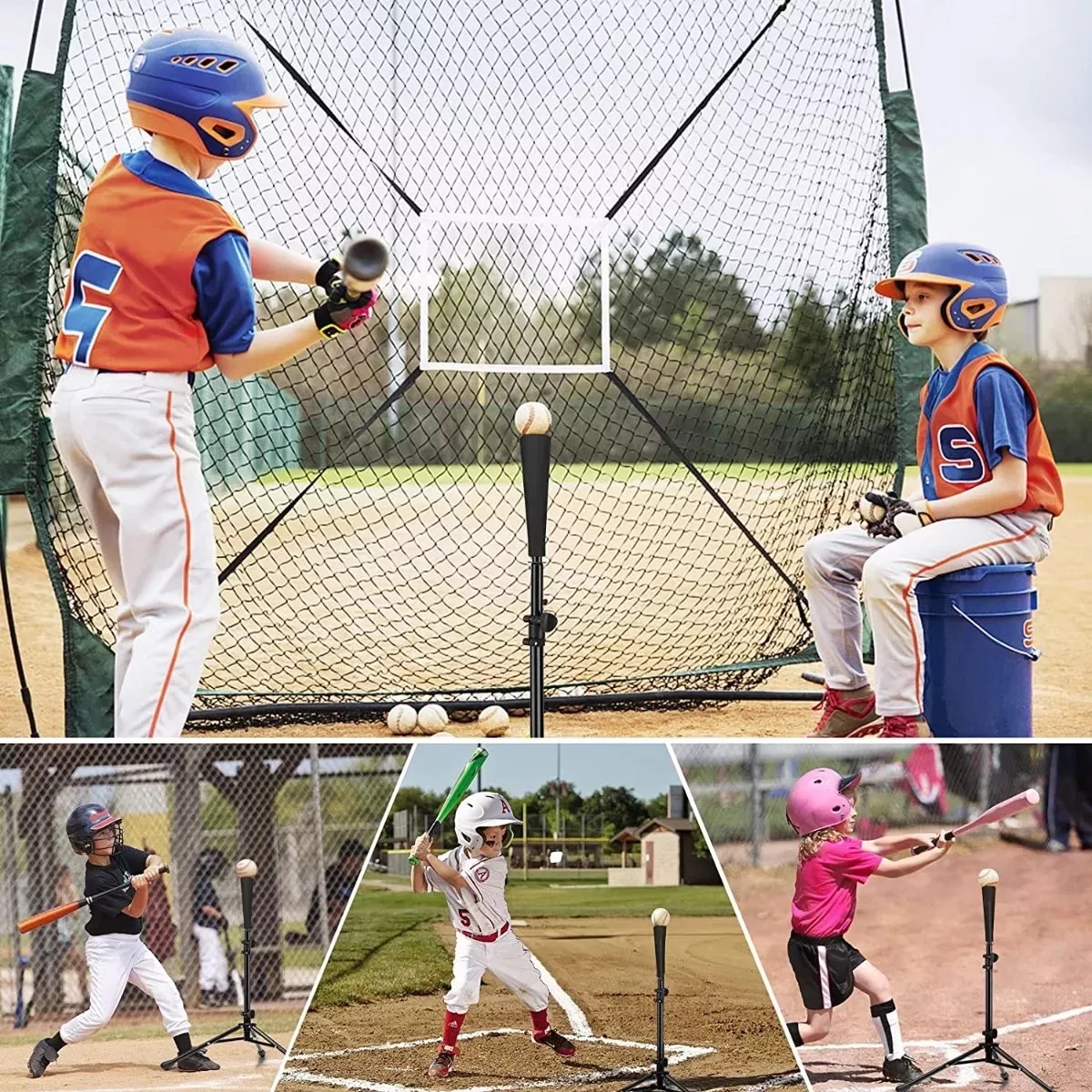 Base Entrenadora De Bateo(tee Ball)beisbol Softball 72-108cm