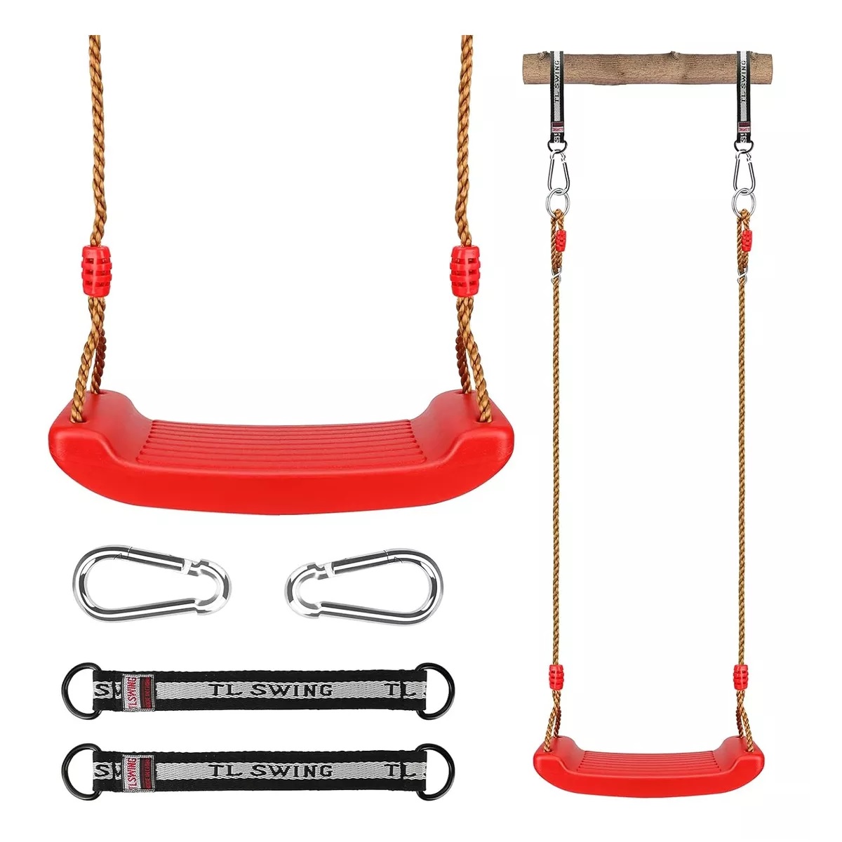 Columpio Columpios Para Niños Interior Juegos Infantiles Rojo