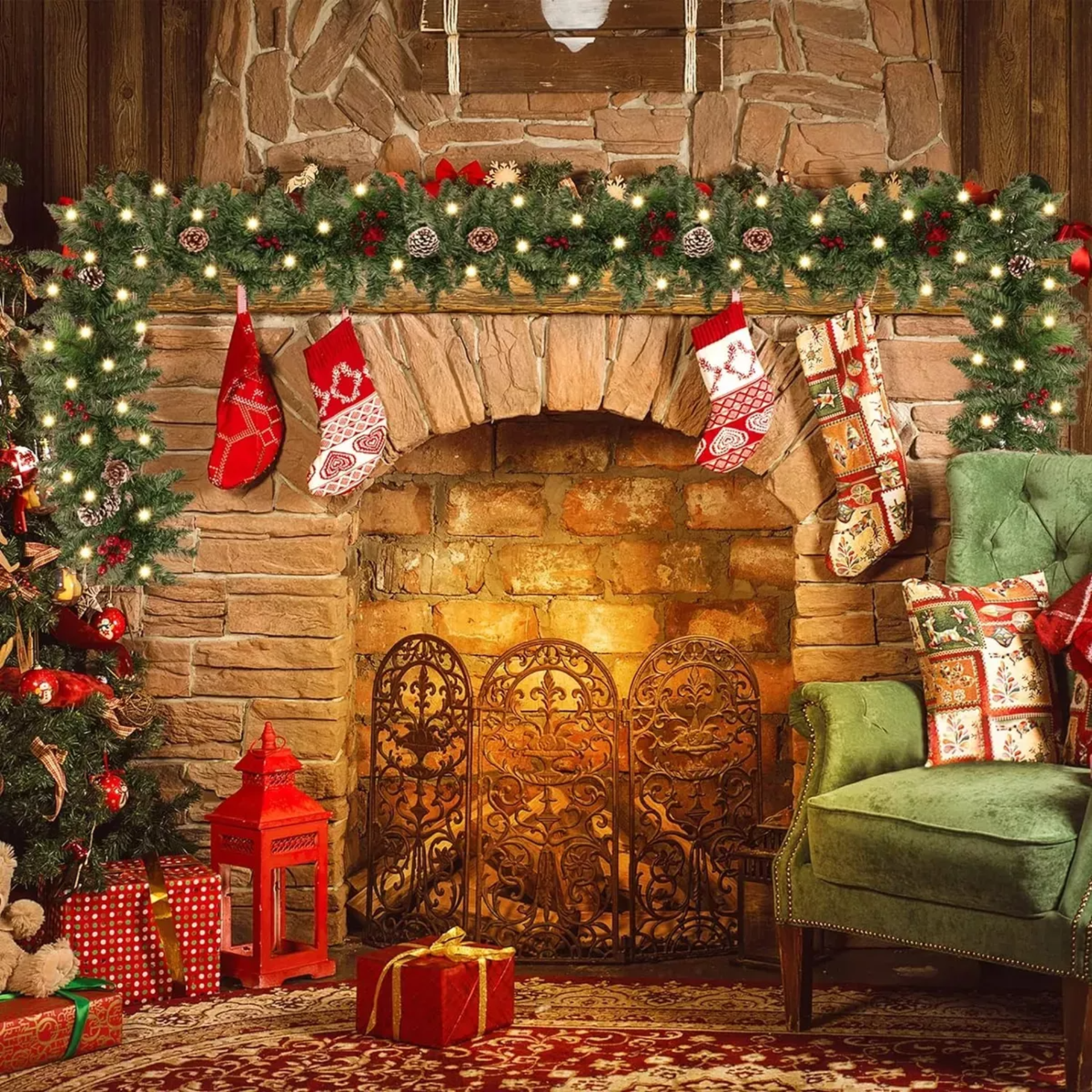Guía Guirnalda Navideña Luces De Guirnalda Decoración 2.7m