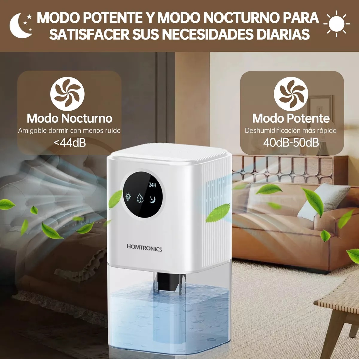 Deshumidificadores Domesticos Electrico 1700ml Led