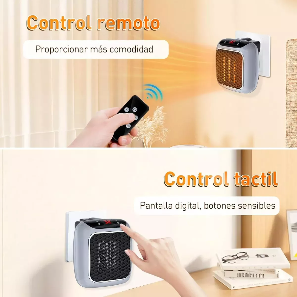 Mini Calefactor Eléctrico De Aire Calentador Portatil 800w