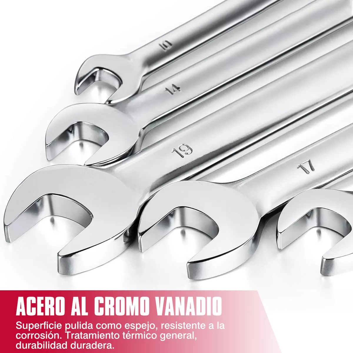 Kit De Llaves De Matraca Mecánicas 8-24 Mm 14 Piezas