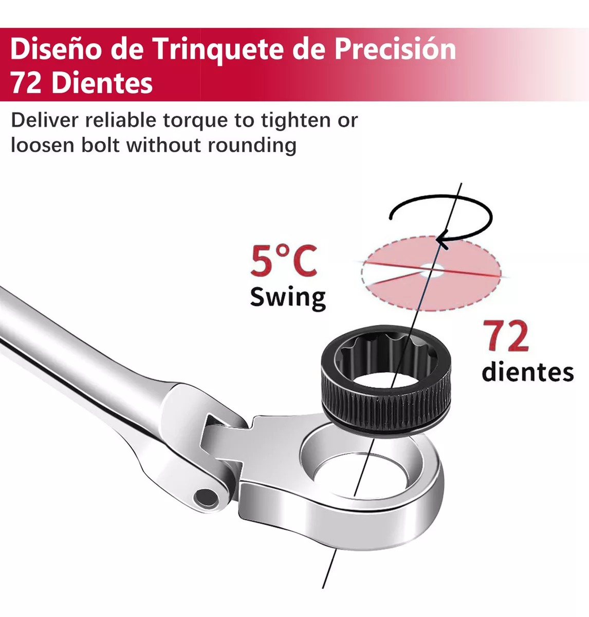 Kit De Llaves De Matraca Mecánicas 8-24 Mm 14 Piezas