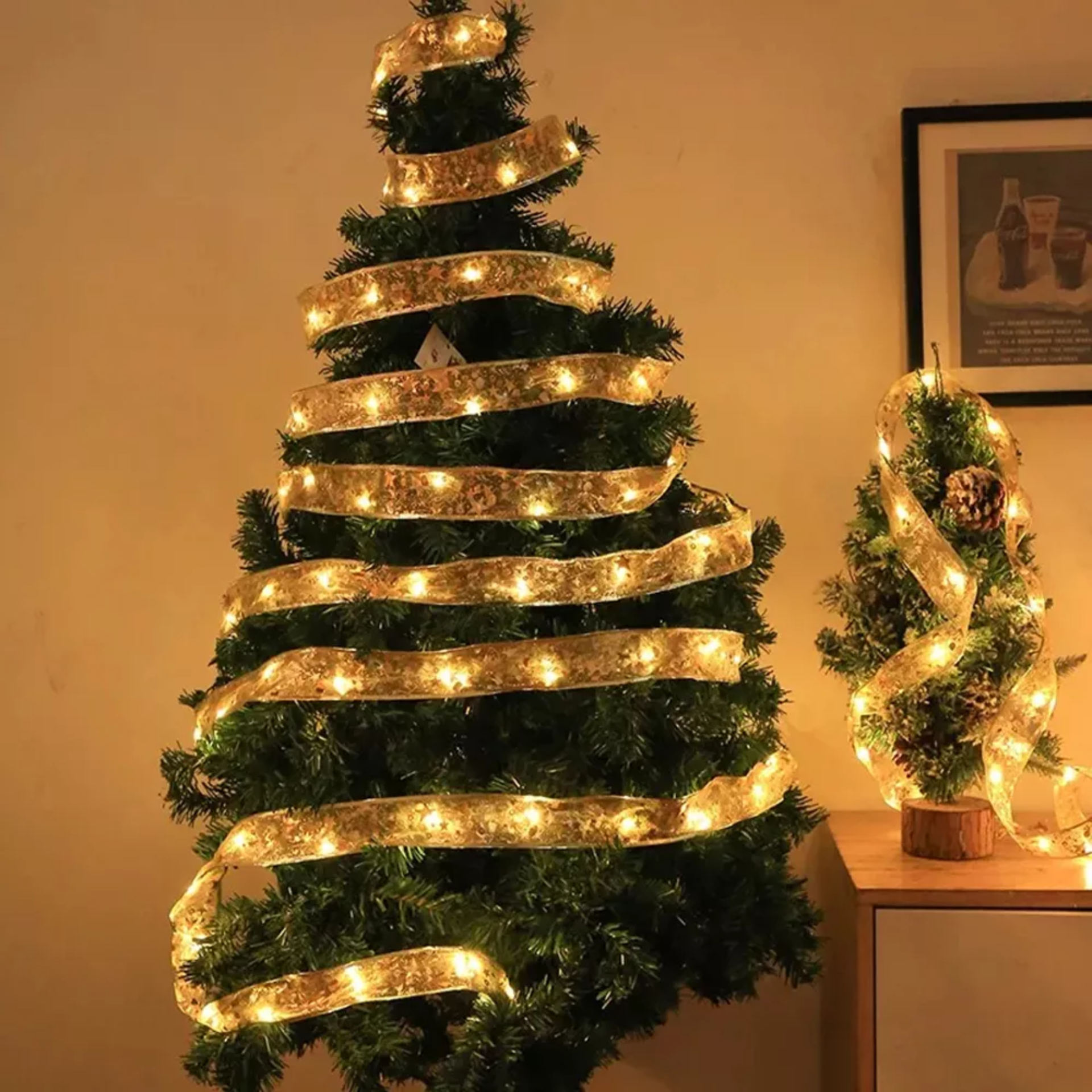 Liston Luces Led Decoracion Arbol Navidad Adorno 10m 100l
