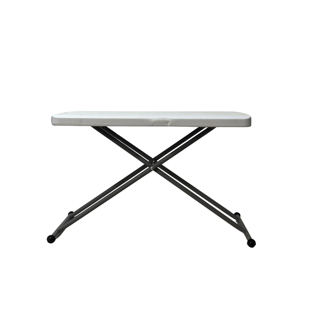 Tablón plegable blanca rectangular 76cm de 3 niveles resistente Reforzada Exterior Jardín Shorbull