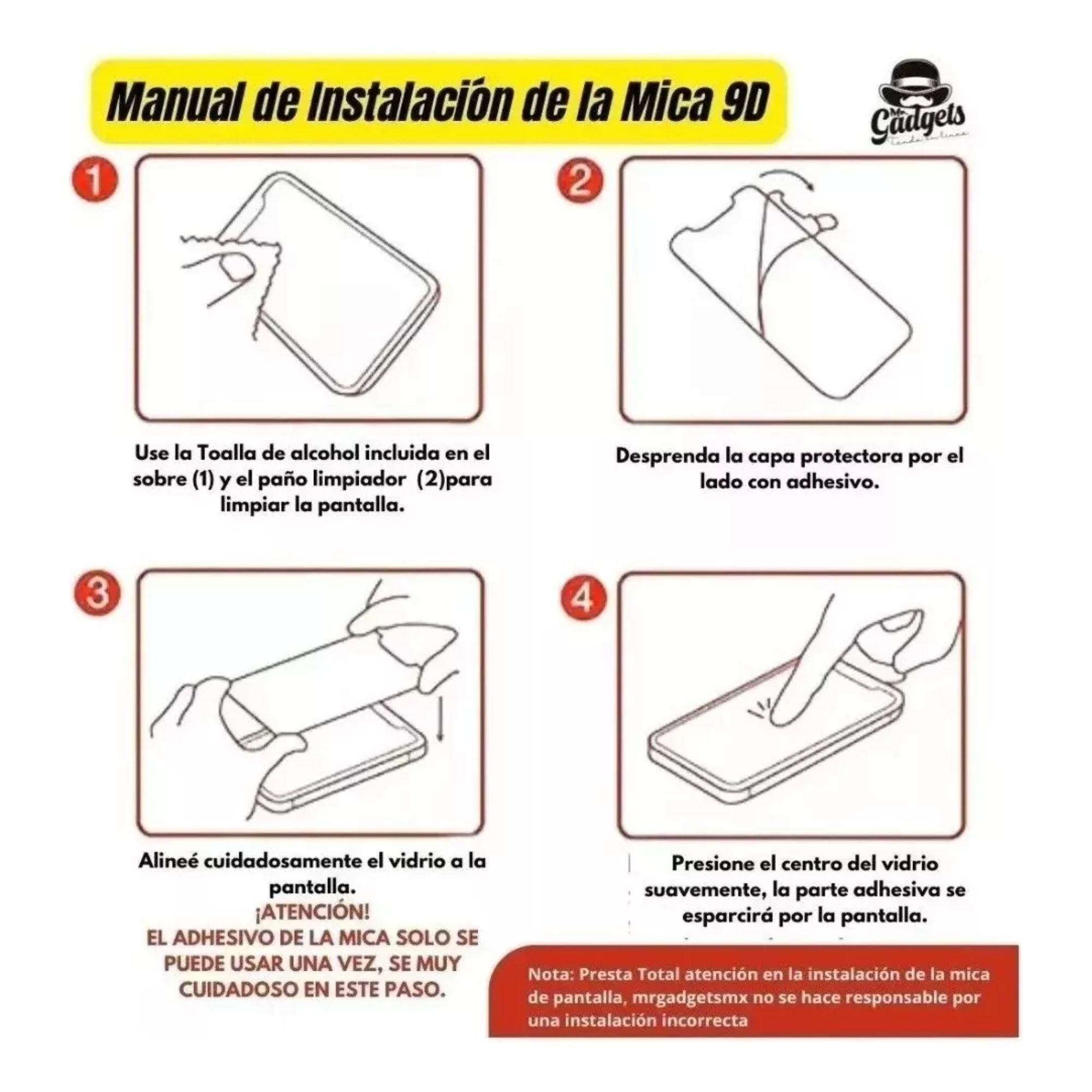 Mica Pantalla Cristal Templado 9d Mayoreo 10 Pcs Para Iphone 16
