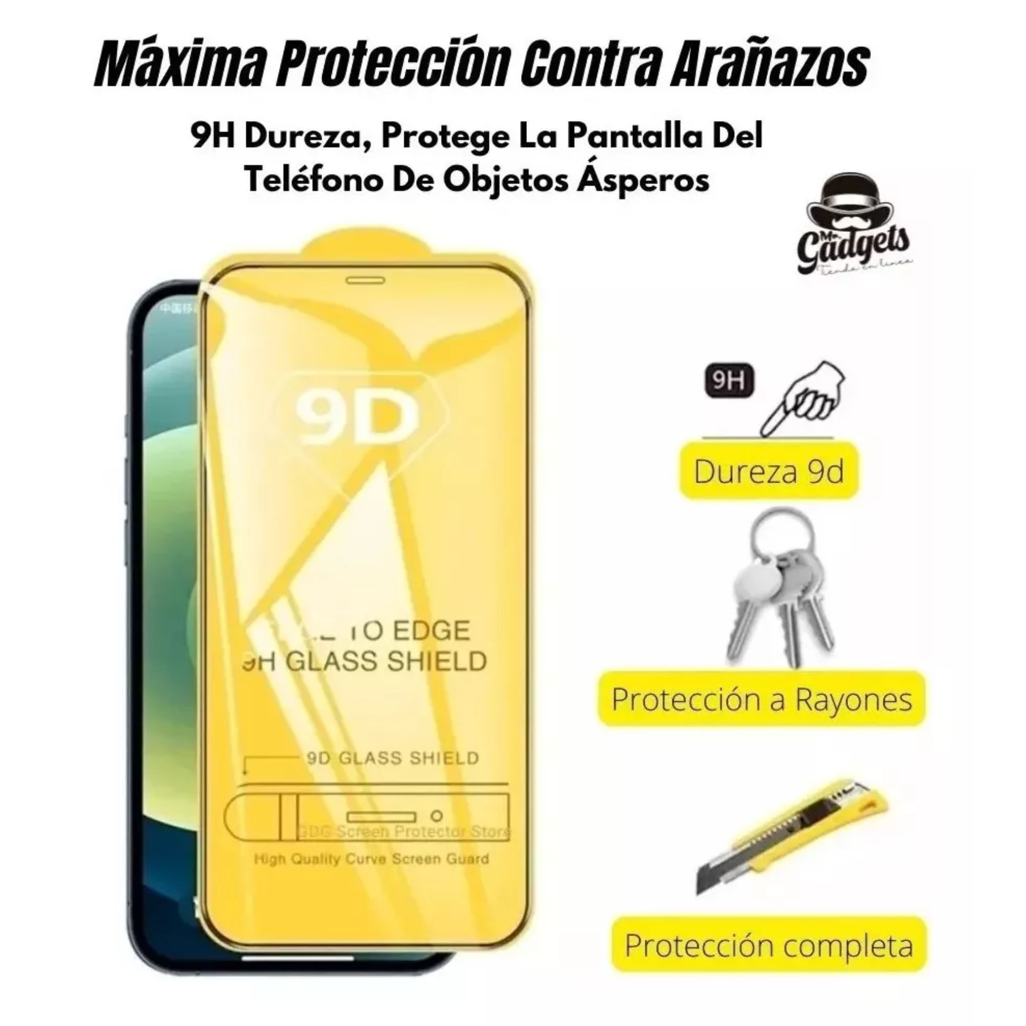 Mica Pantalla Cristal Templado 9d Mayoreo 10 Pcs Para Iphone 16