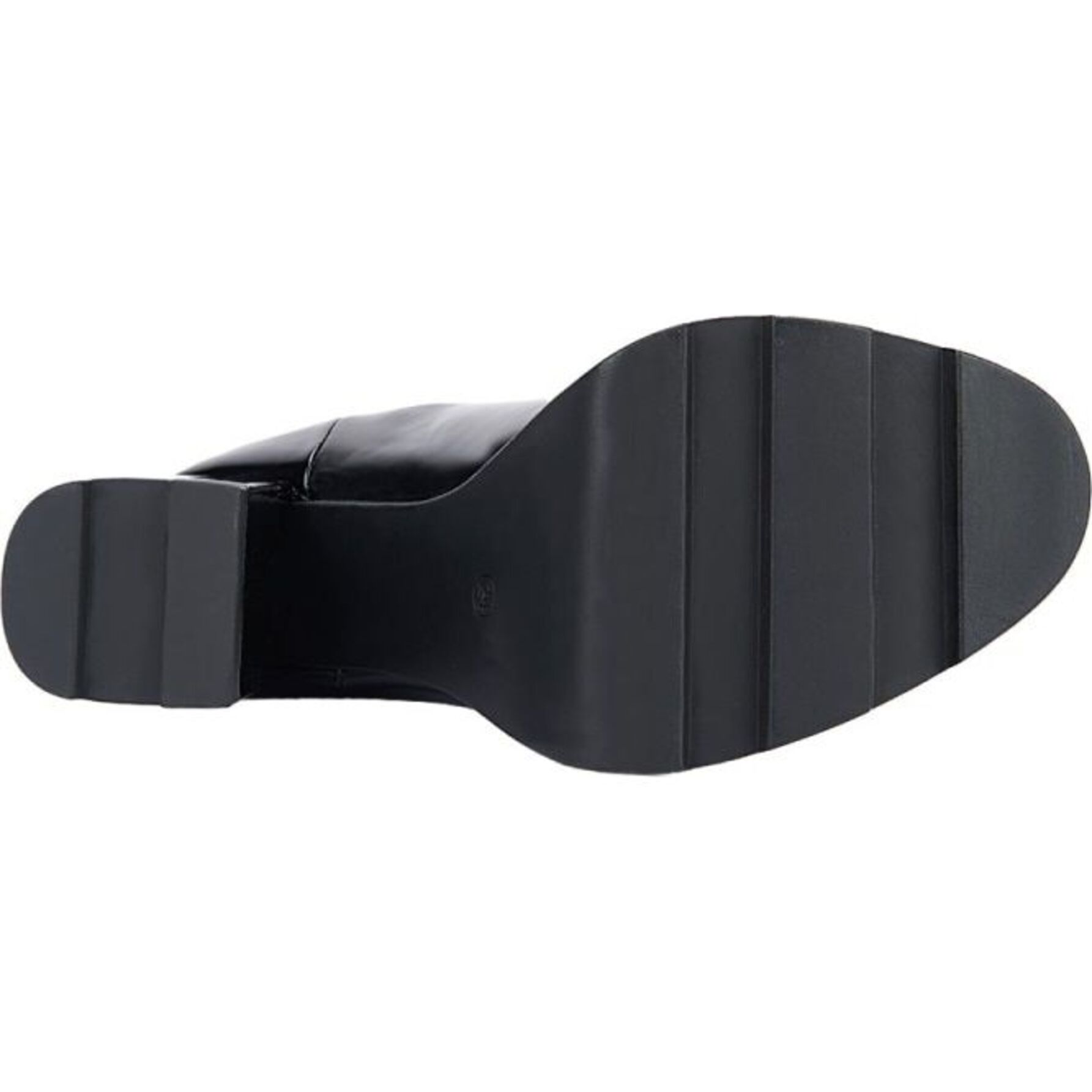 Bota para mujer, de vestir, con plataforma track, acabado camaleón, color negro, marca Belinda Peregrin 1181184