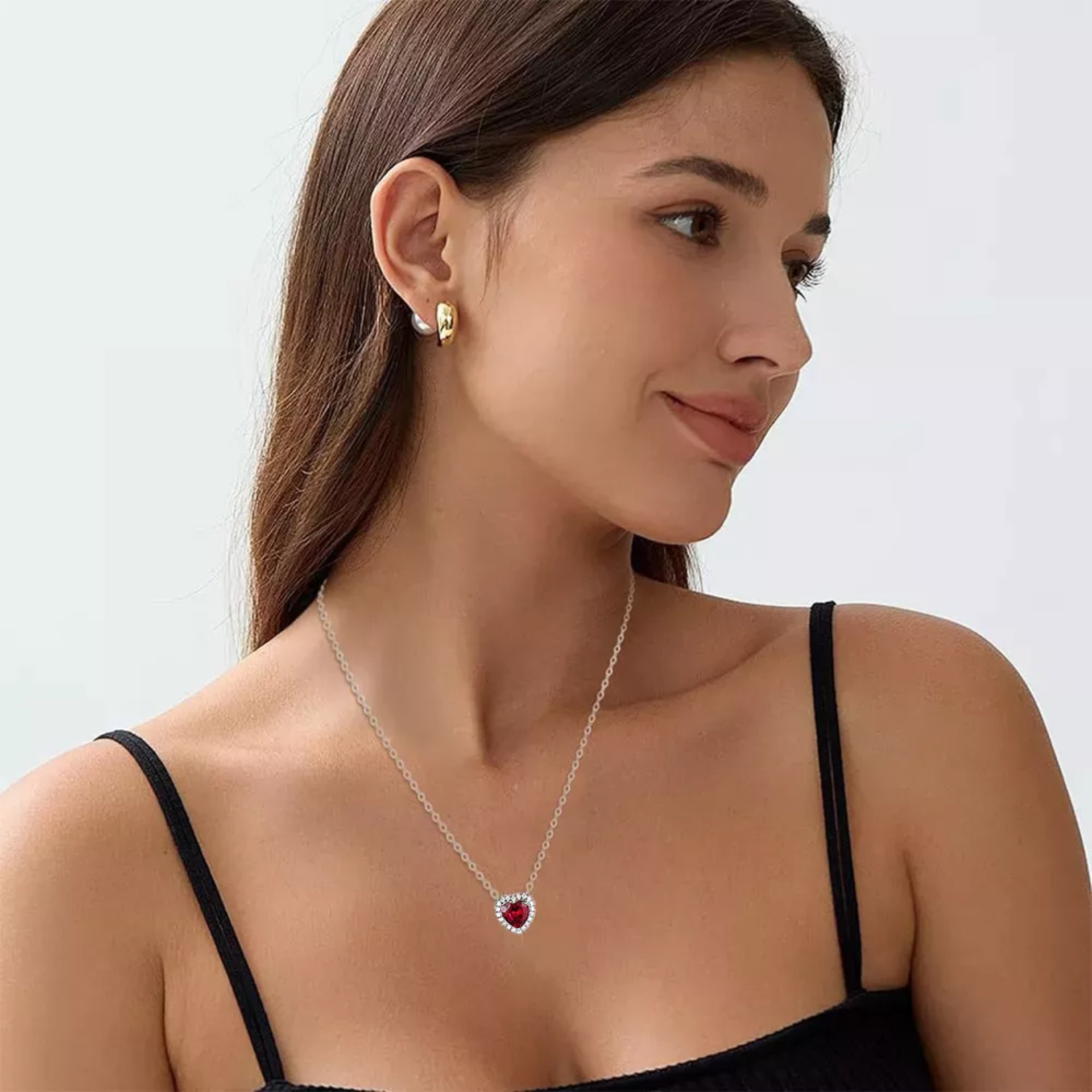 FORECHIC Collares De Plata De Ley 925 Con Piedra Natal