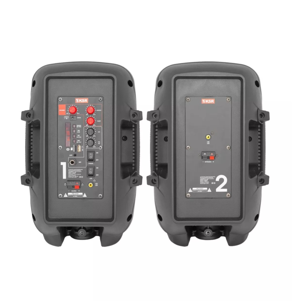 Kit 2 Bafles Amplificado Kaiser PAK-7908 8" C/ Tecnología KSR-LINK ENDY10*