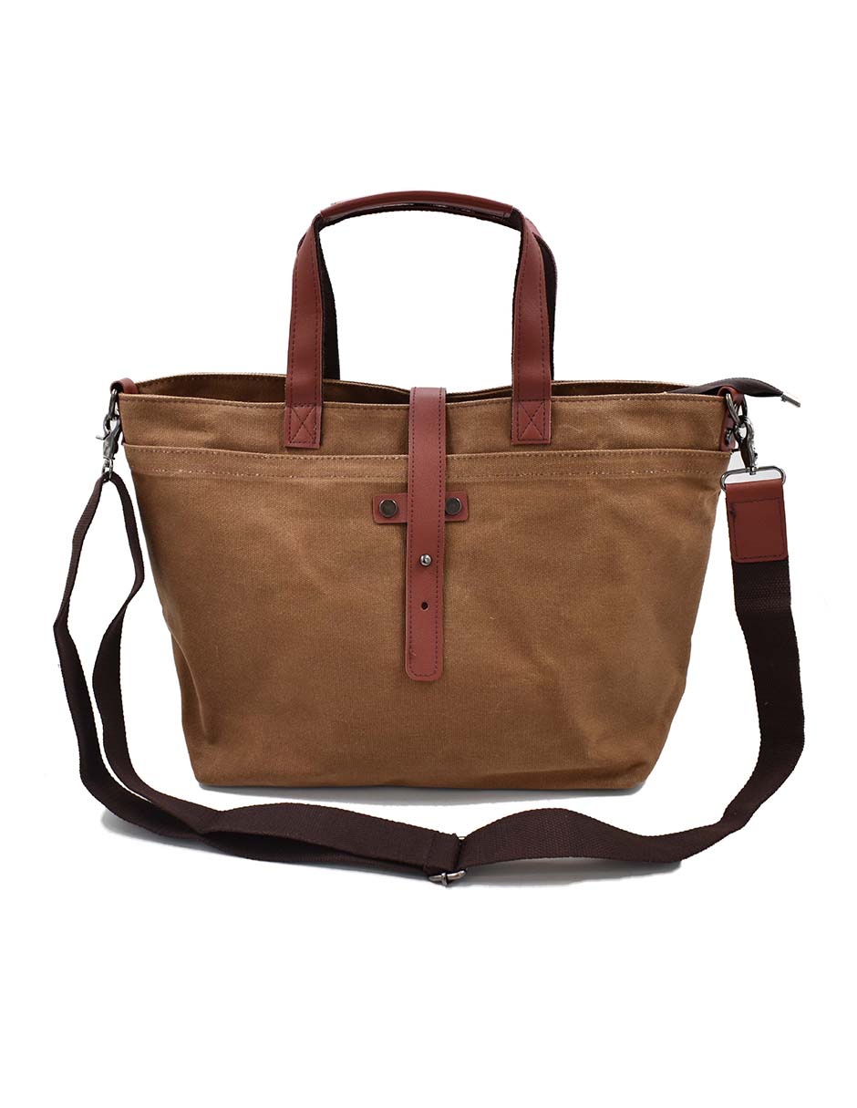 Bolsa Tote Café  Resistente con Asas y Correa Ajustable Mujer