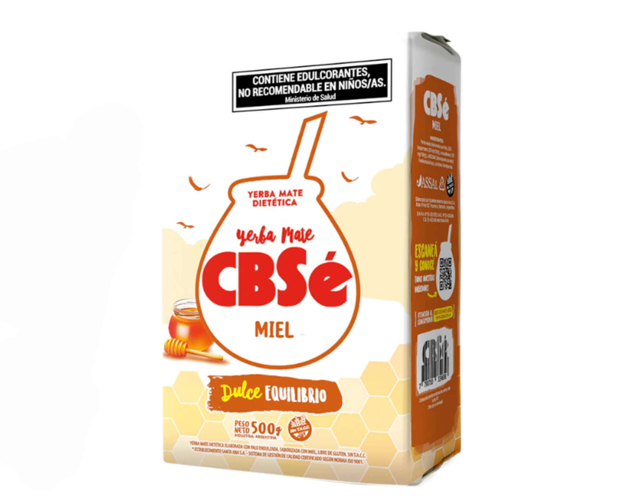 Yerba Mate CBSé Miel 500 g.