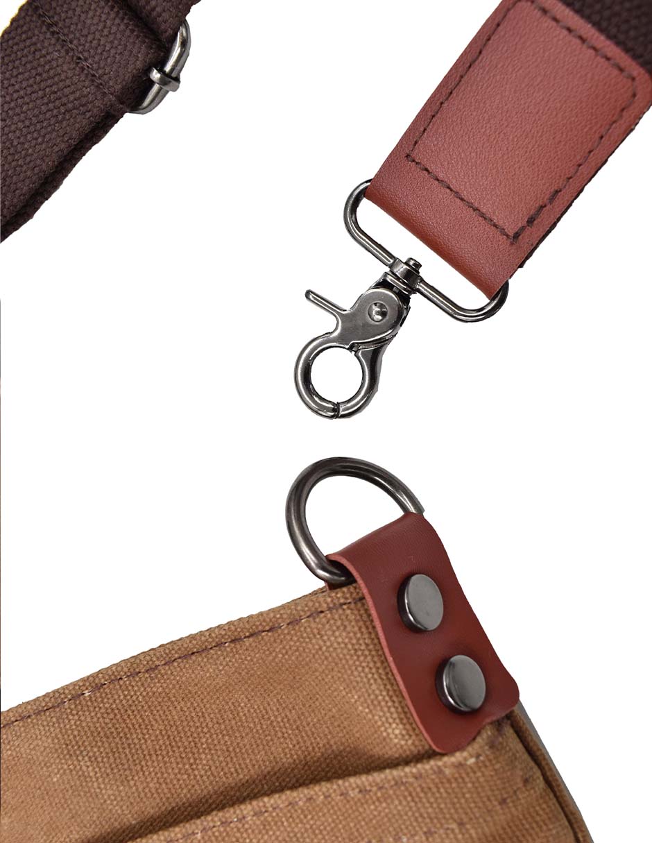 Bolsa Tote Café  Resistente con Asas y Correa Ajustable Mujer