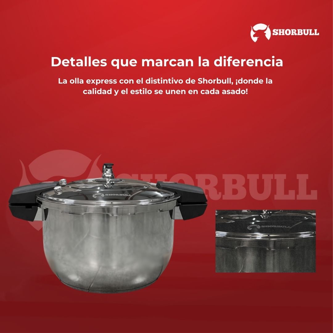 Olla Express 14 Litros Acero Inoxidable Shorbull