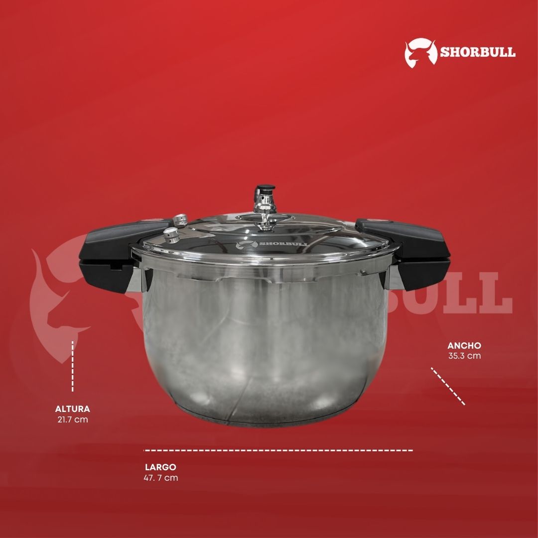 Olla Express 14 Litros Acero Inoxidable Shorbull