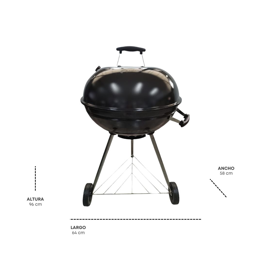 Asador Redondo 22 inch Shorbull Rejilla Acero Inoxidable Cocción Uniforme BBQ GRILL 