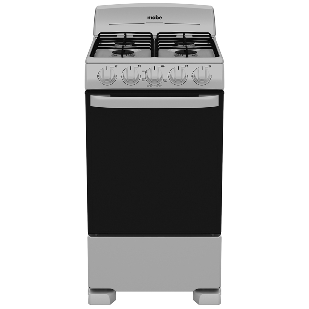 Estufa de Piso Mabe EM5033BAIS1 50CM 4 Quemadores Plata Mercury END/ORTY
