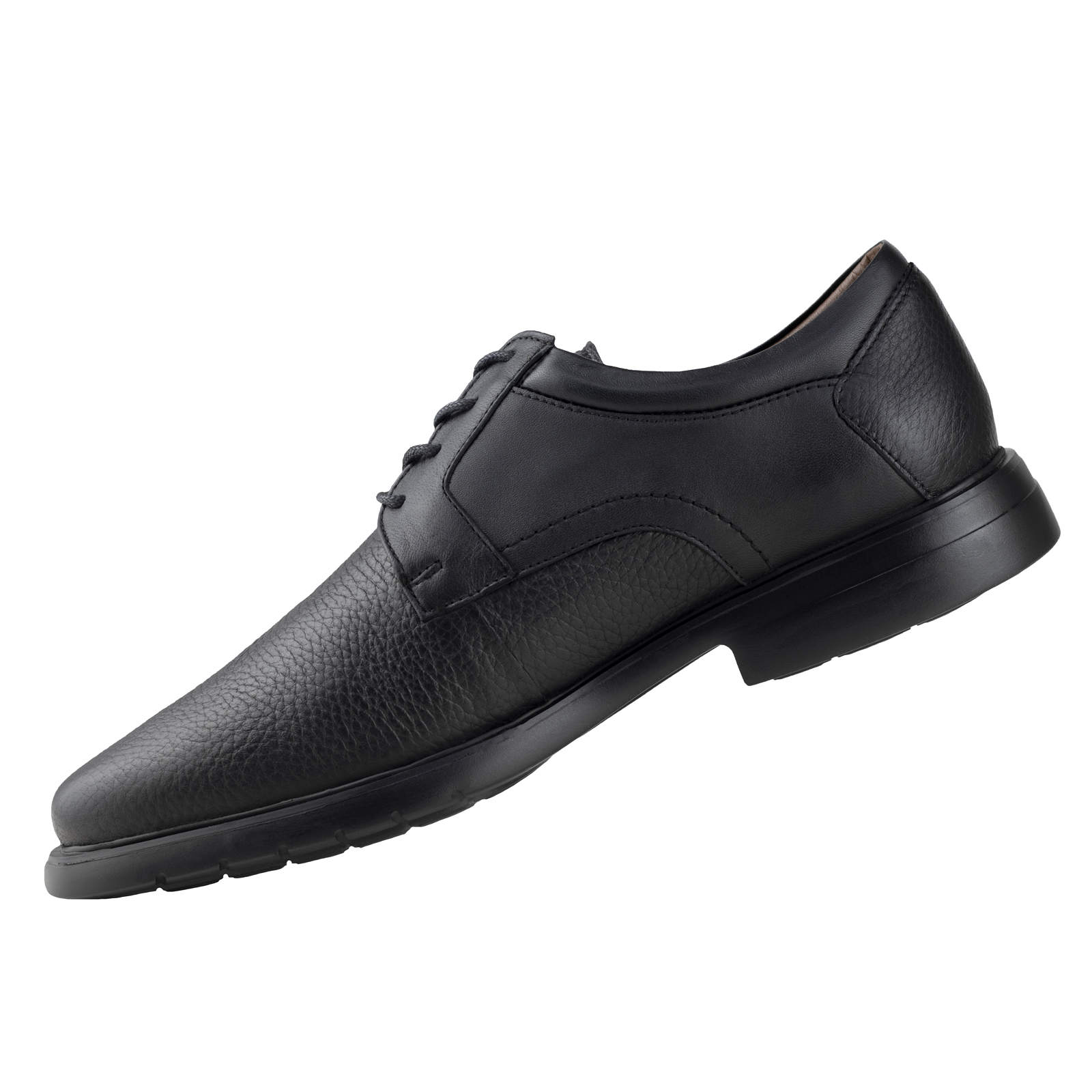 Zapato Negro Hombre Piel De Venado Jarking 1100 Confort Moda