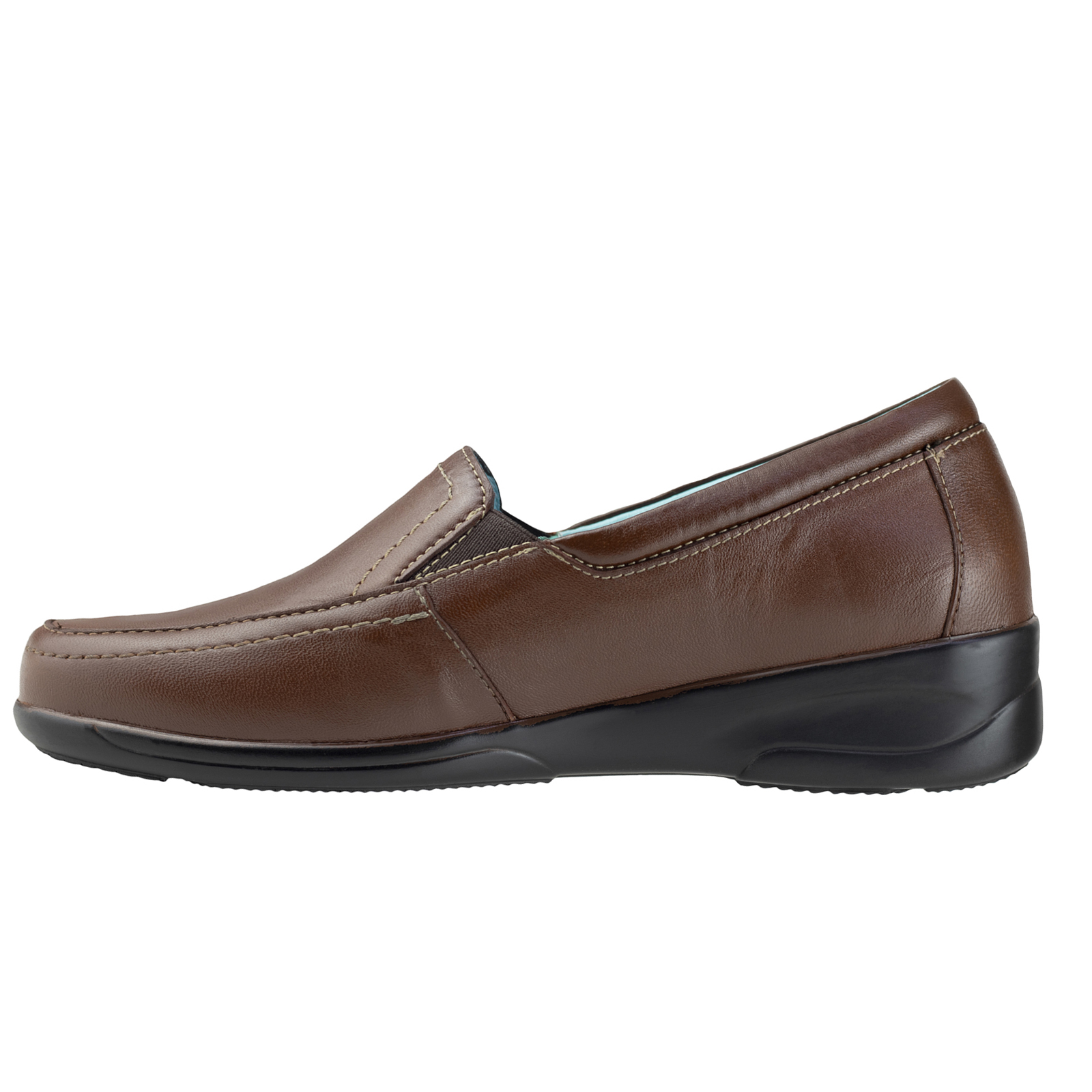 Mocasines Confort Piel De Borrego Jarking Mujer 704 Café