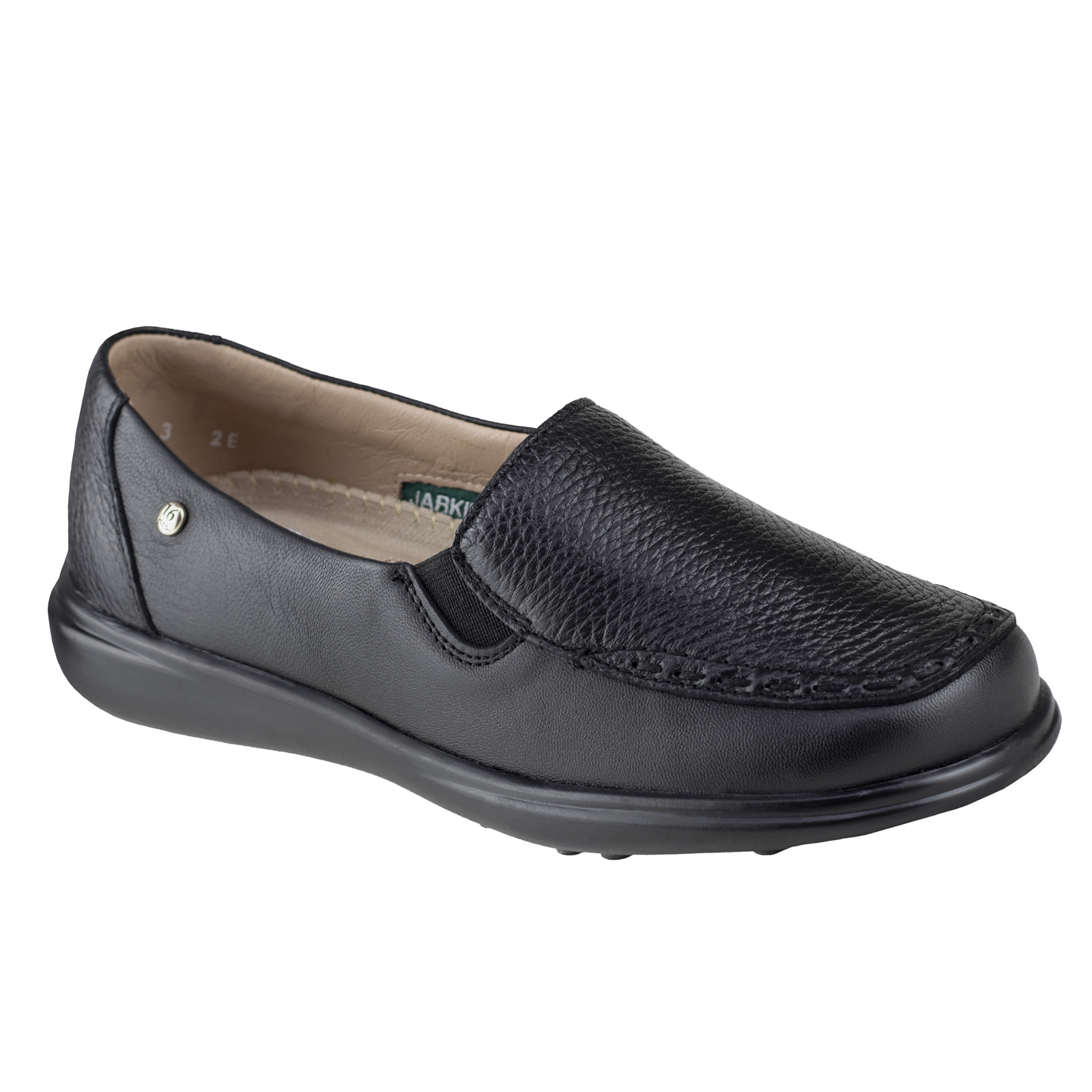 Mocasin Negro Para Mujer Jarking 510 Piel De Venado Elegante