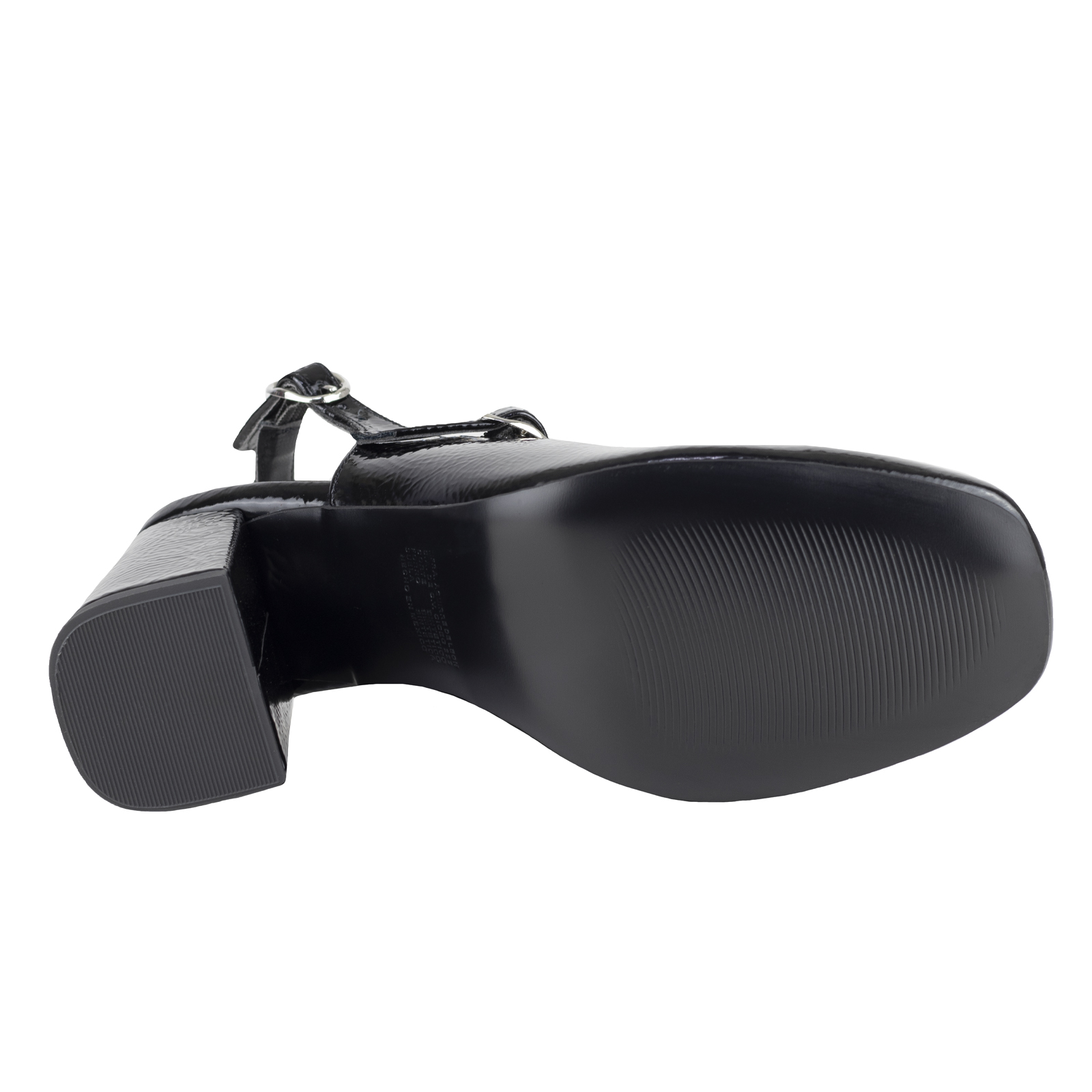 Zapato De Tacon Alto Negro Charol Para Mujer Lady Paulina 37402 +9CM