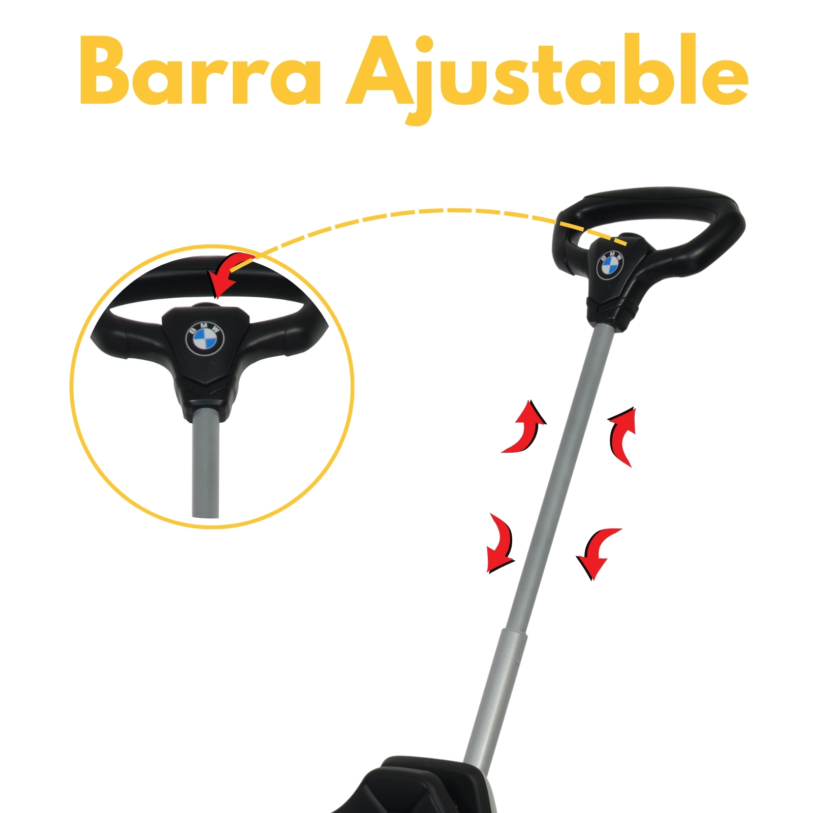 BMW Z4 Carro Montable Para Niños y Bebes - Función 3 En 1 Carriola, Camina o Monta - Coche Con Música y Claxon - Rojo