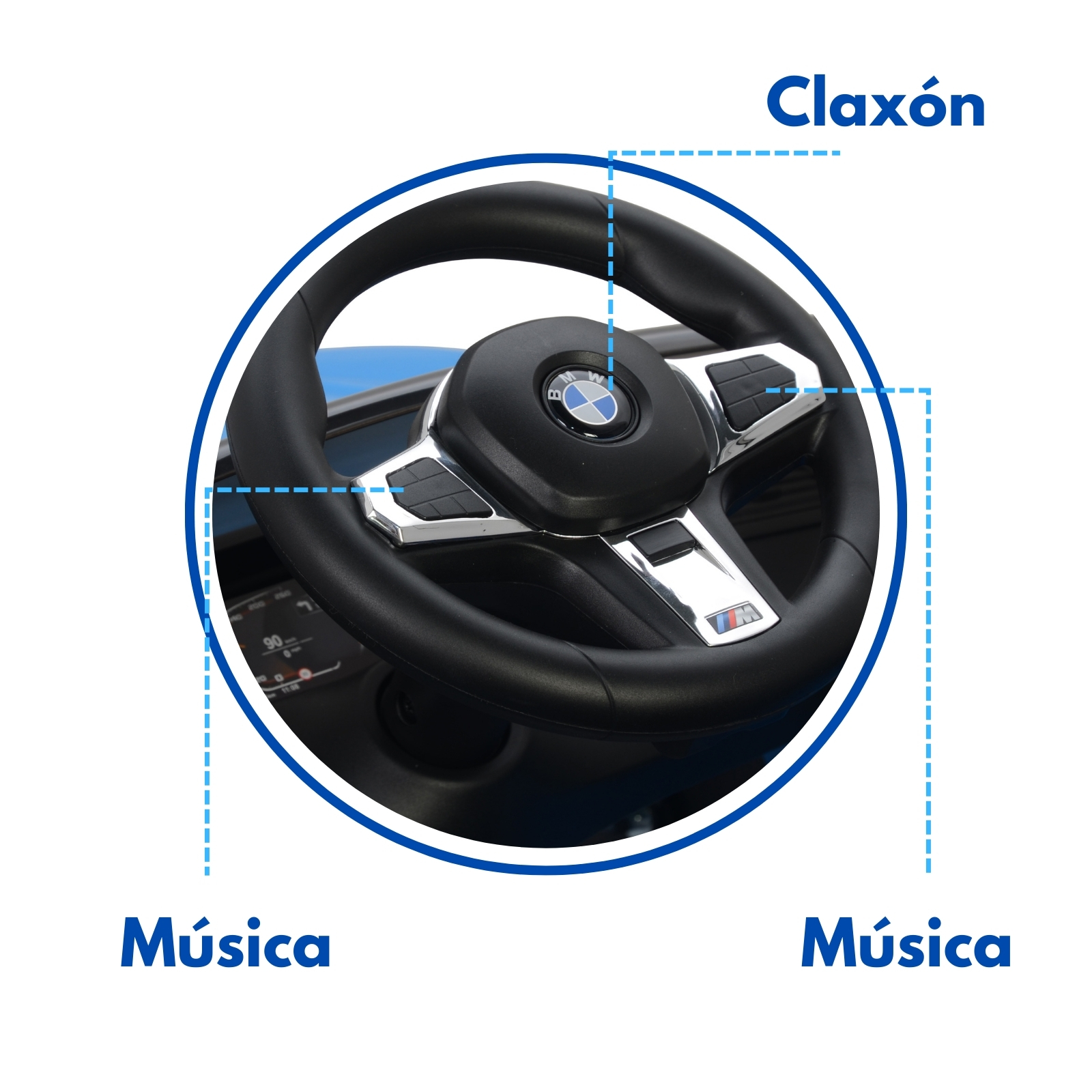 BMW Z4 Carro Montable Para Niños y Bebes - Función 3 En 1 Carriola, Camina o Monta - Coche Con Música y Claxon - Azul