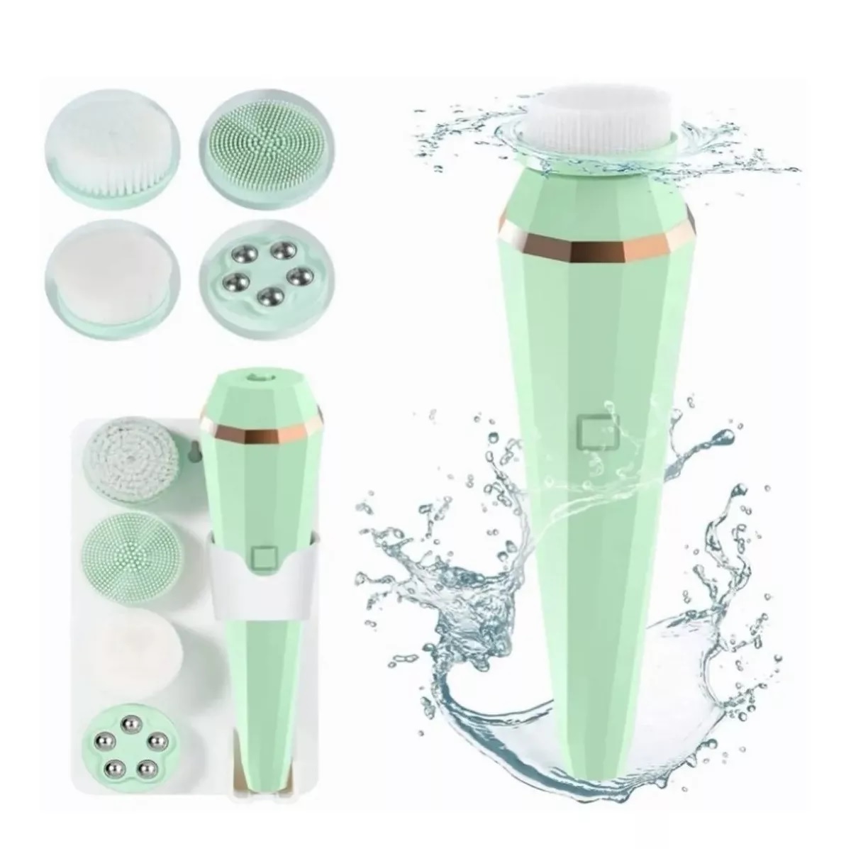 Limpiador Facial Eléctrico Recargable Exfoliante Masajeador