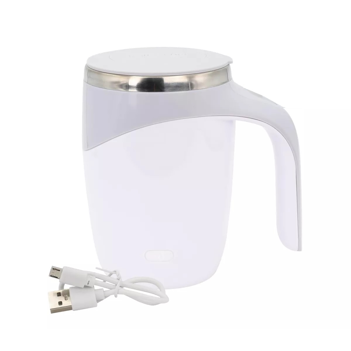 Vaso Termico Café De Acero Inoxidable Calor/frí 12oz Blanco