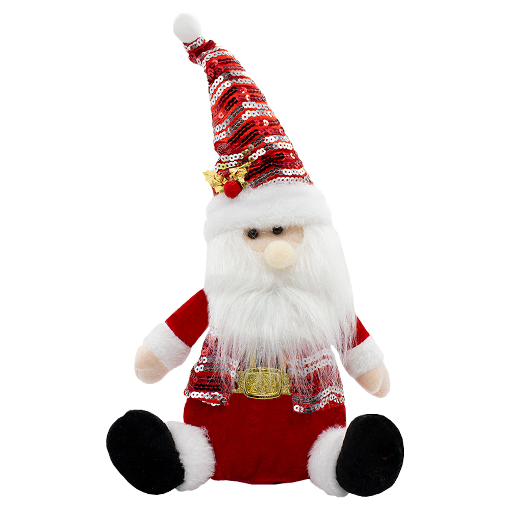 Hermosos Peluches de Navidad, Santa Hechos a Mano 32cm de Alto, Adornos decoración de Navidad