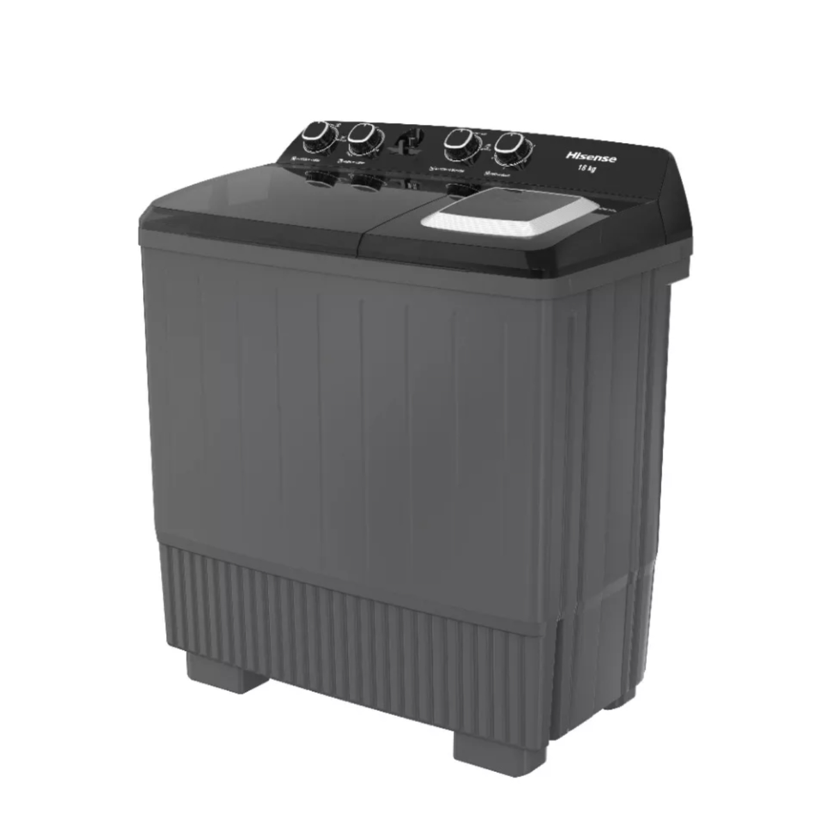 Lavadora de 18Kg dos tinas negro Hisense WSA1804P​