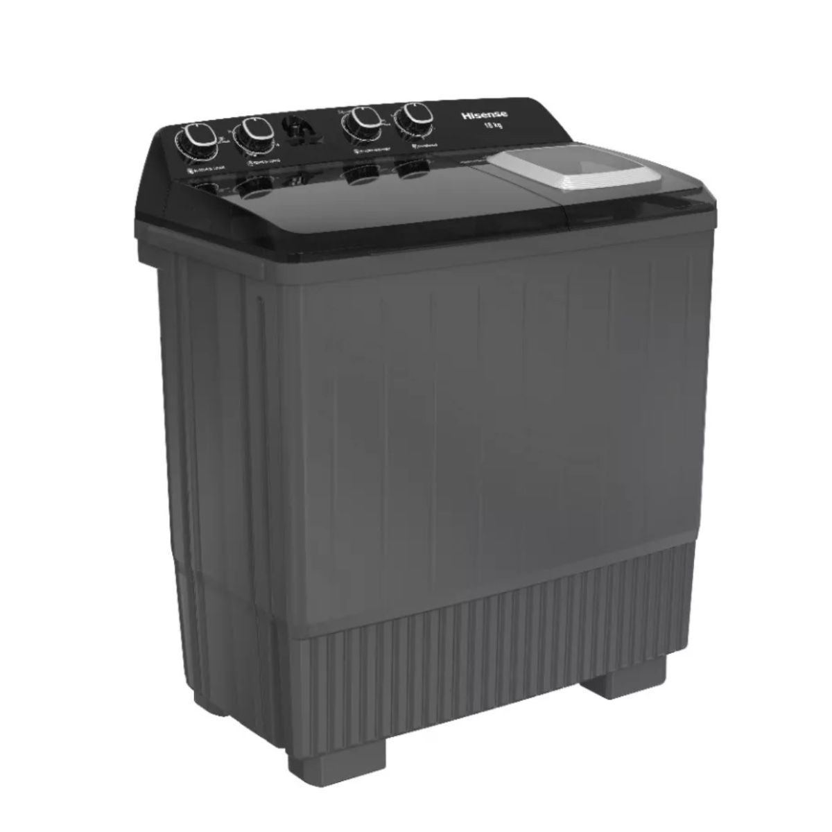 Lavadora de 18Kg dos tinas negro Hisense WSA1804P​