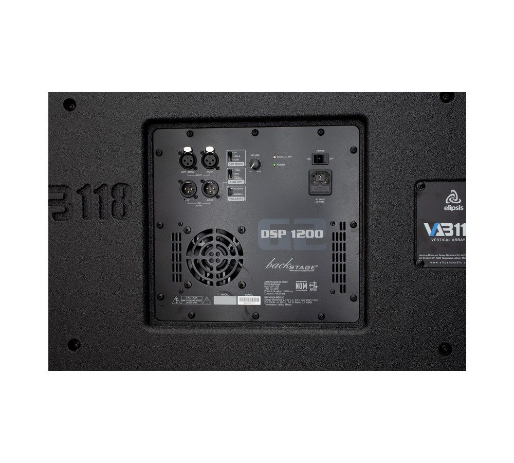 Subwoofer ELIPSIS VAB-118A activo DSP 18" 1200W rms
